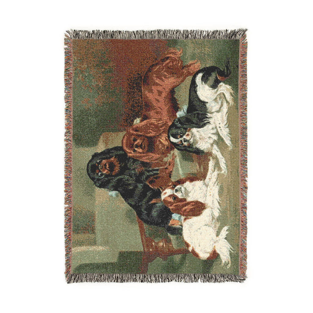 The Book of Dogs: Cavalier King Charles Spaniel  Woven Throw Blanket