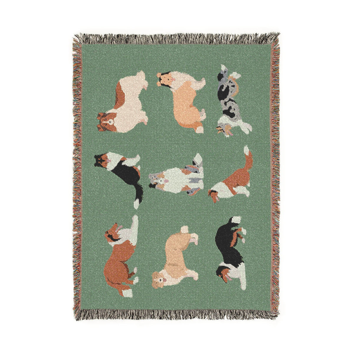 Rough Collie Woven Throw Blanket