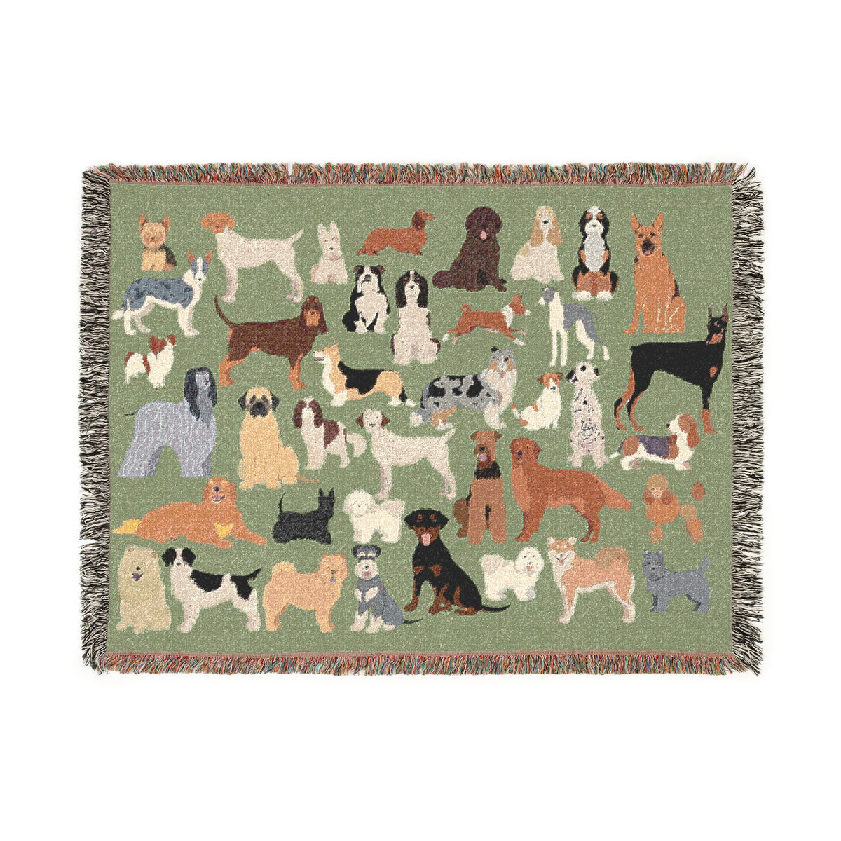 Dog Days Woven Throw Blanket