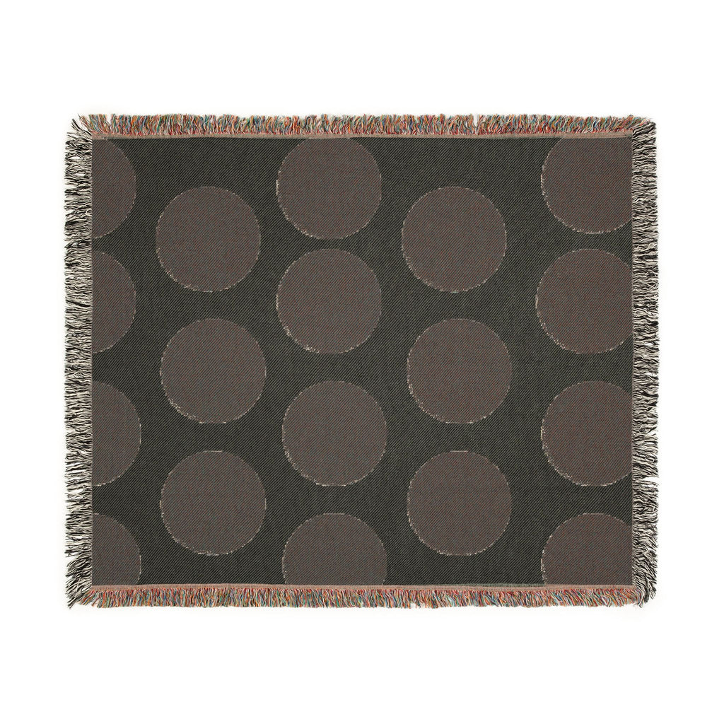 Polka Dot Woven Throw Blanket