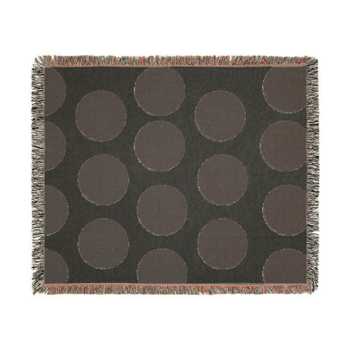 Polka Dot Woven Throw Blanket