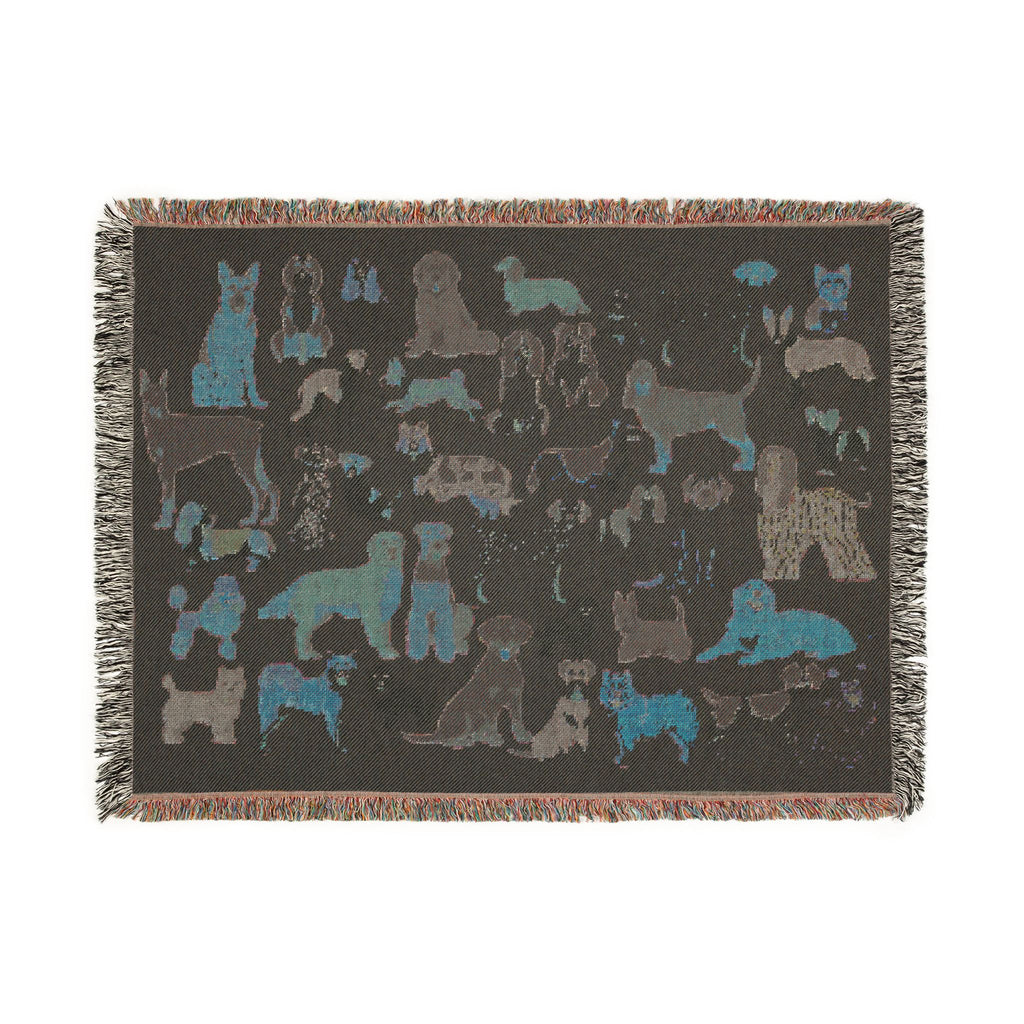 Dog Days Woven Throw Blanket