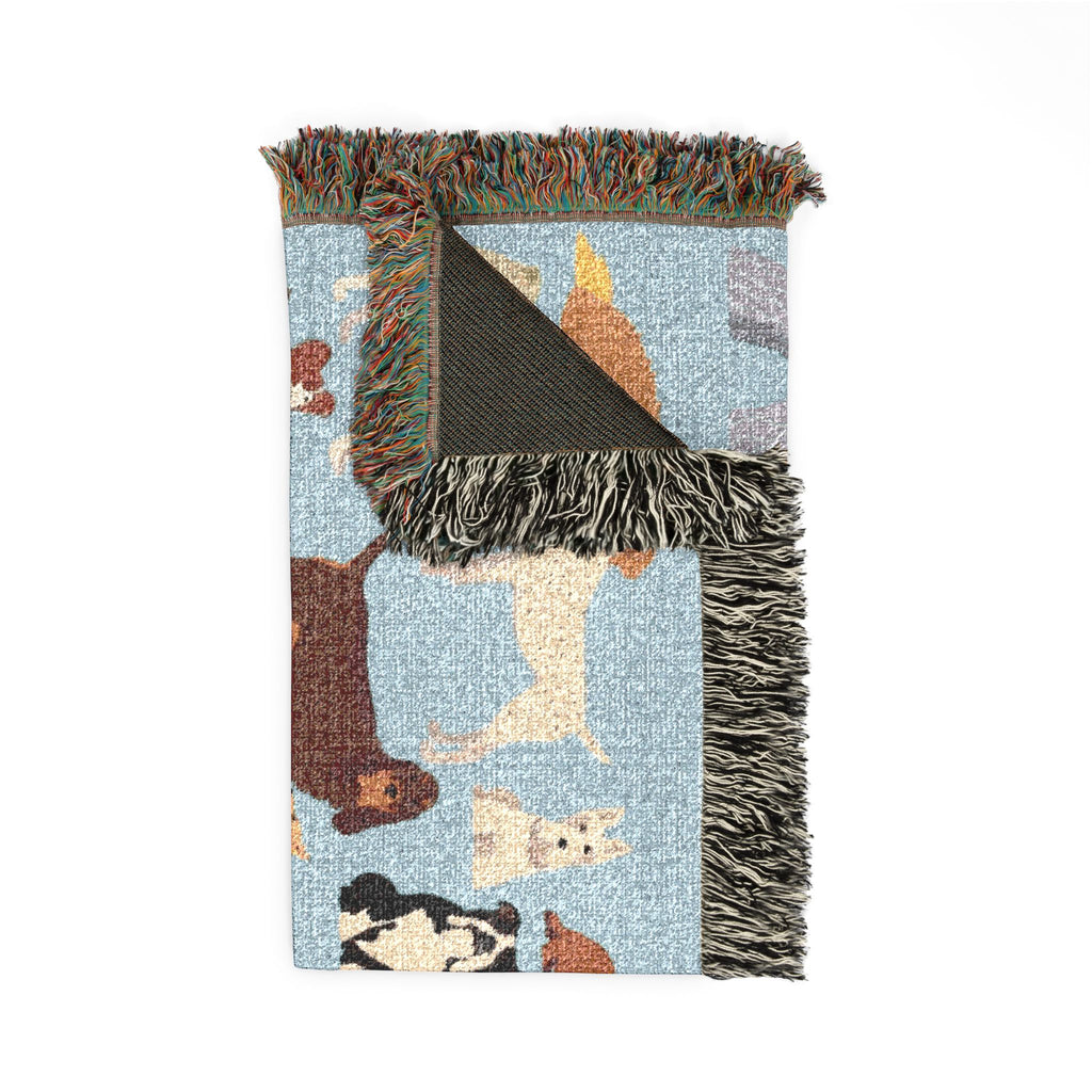 Dog Days Woven Throw Blanket