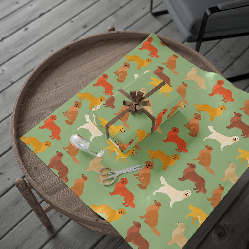 Golden Retriever Wrapping Paper