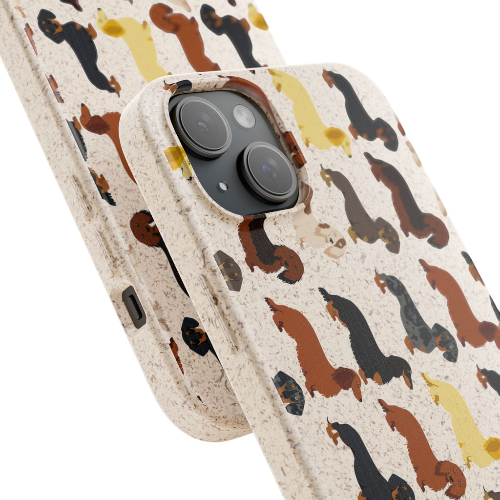 Dapper Dachshund Biodegradable Case