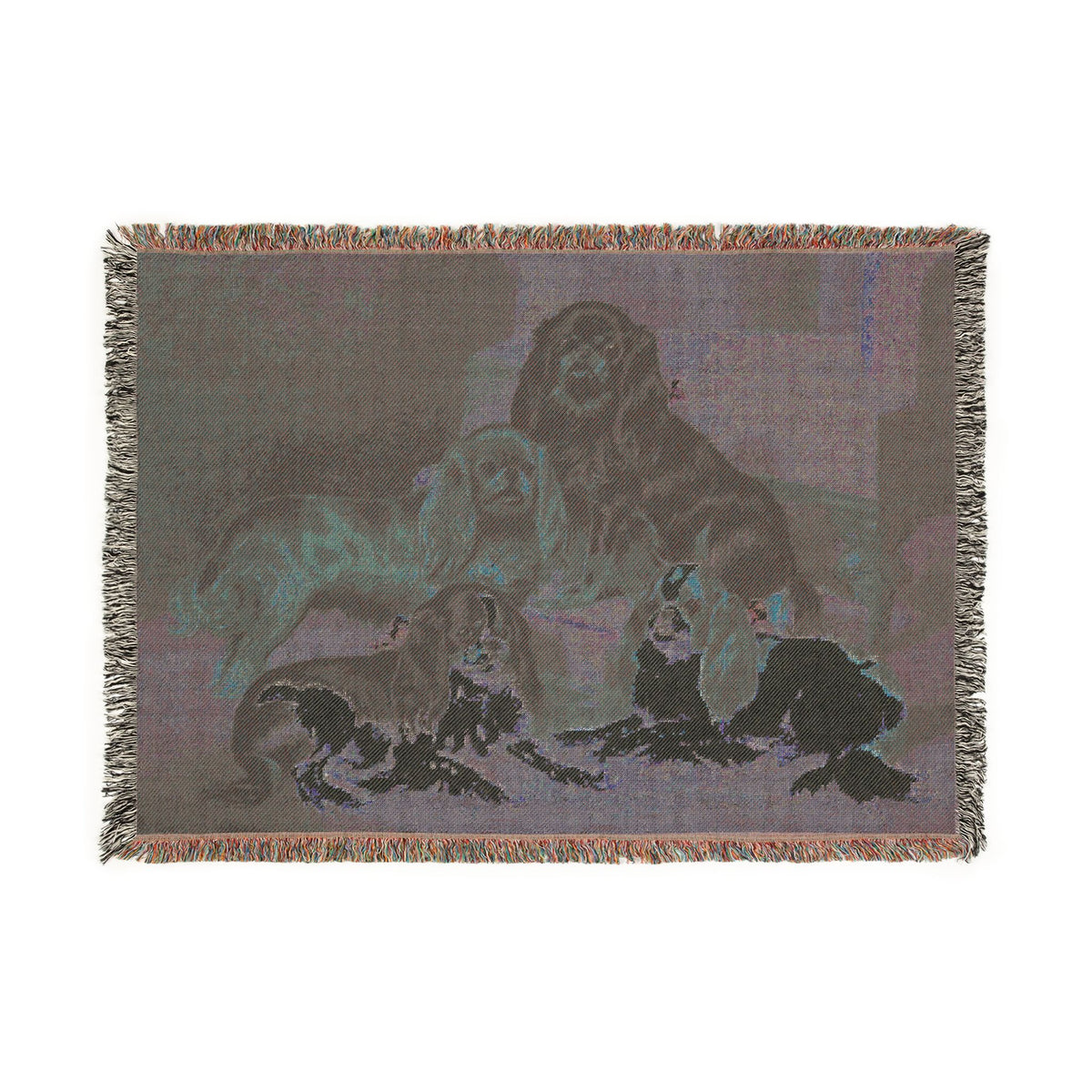 The Book of Dogs: Cavalier King Charles Spaniel  Woven Throw Blanket