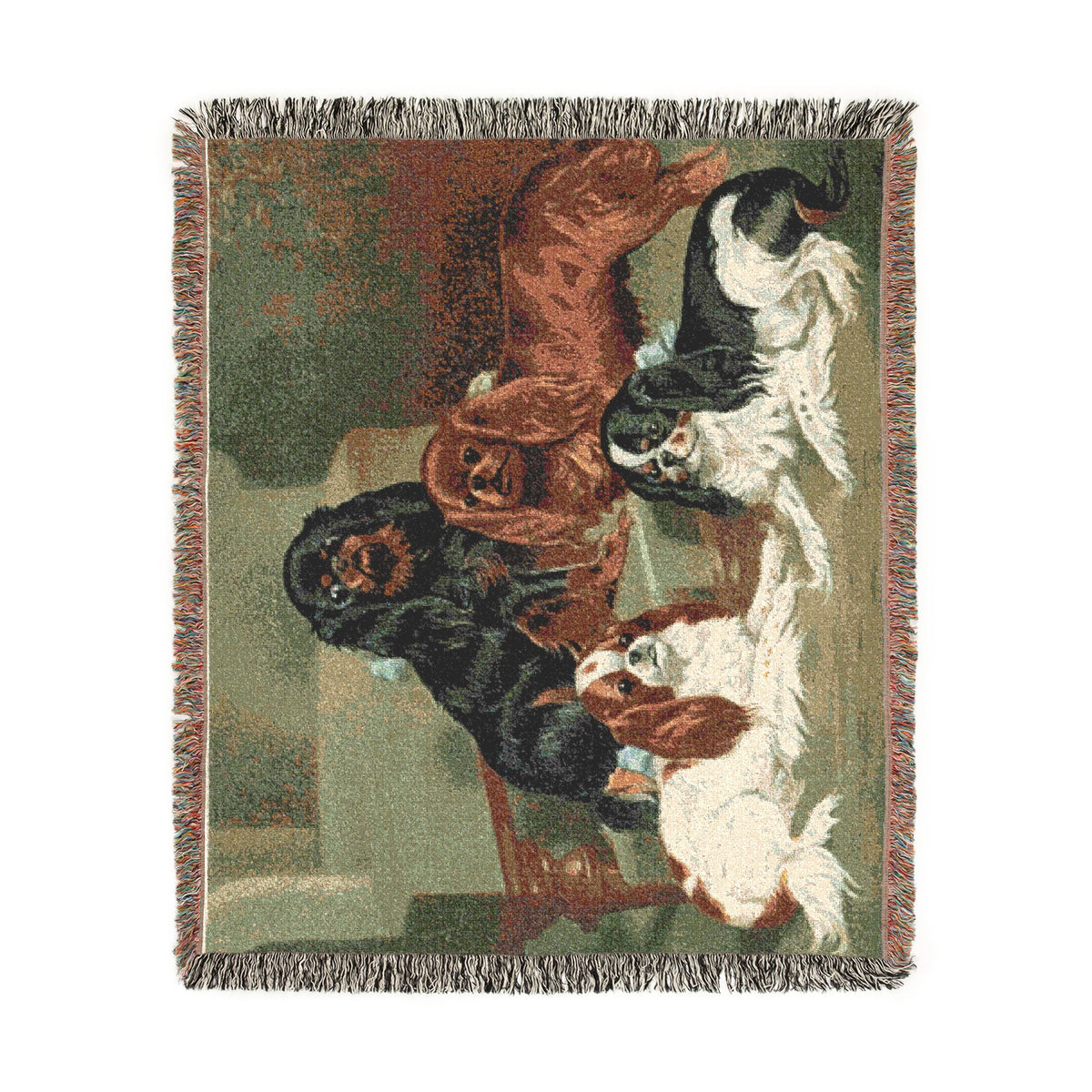 The Book of Dogs: Cavalier King Charles Spaniel  Woven Throw Blanket
