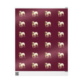 Maroon Bulldog Wrapping Paper