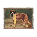 Copy of The Book of Dogs: Saint Bernard Woven Throw Blanket