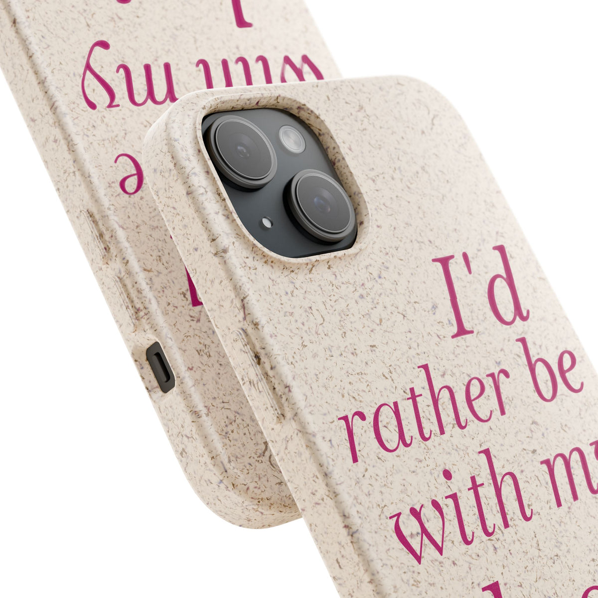 I'd Rather Be With My Dog Biodegradable Case