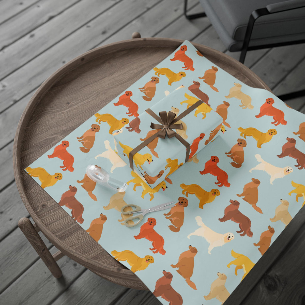 Golden Retriever Wrapping Paper