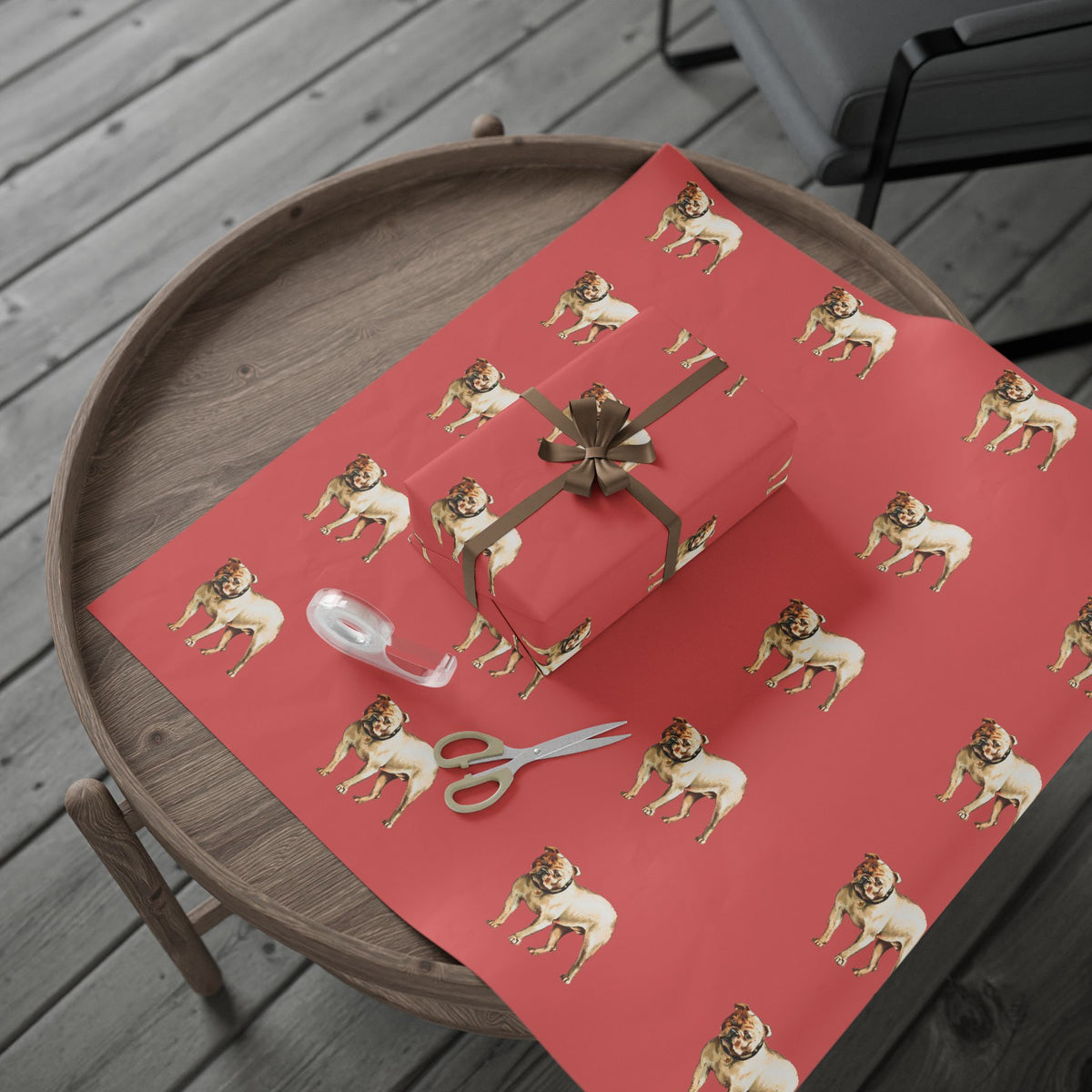 Bulldog Wrapping Paper