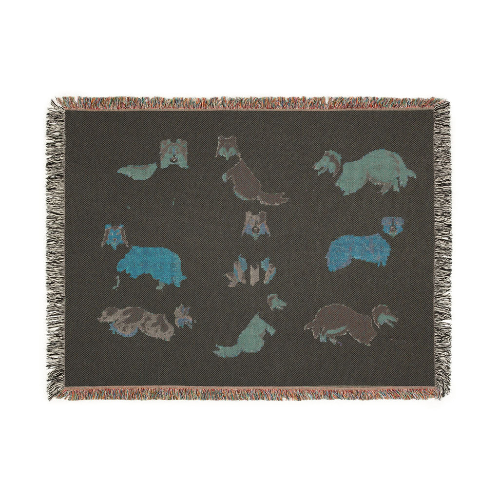 Rough Collie Woven Throw Blanket