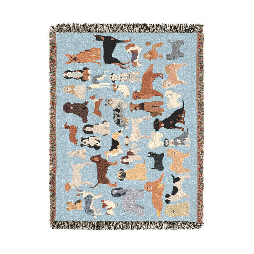 Dog Days Woven Throw Blanket