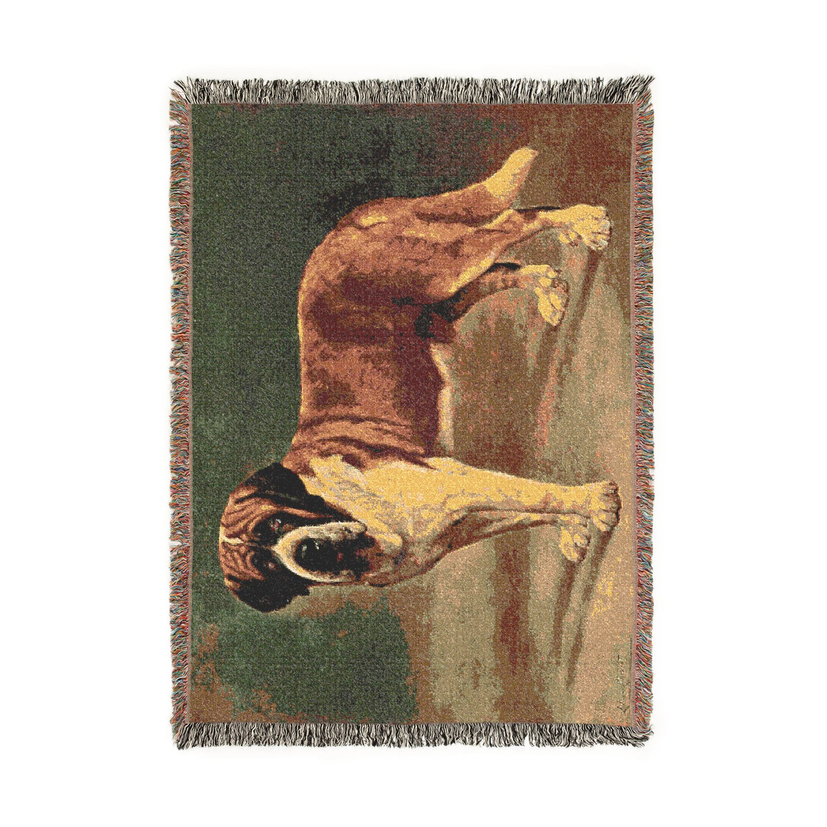 Copy of The Book of Dogs: Saint Bernard Woven Throw Blanket