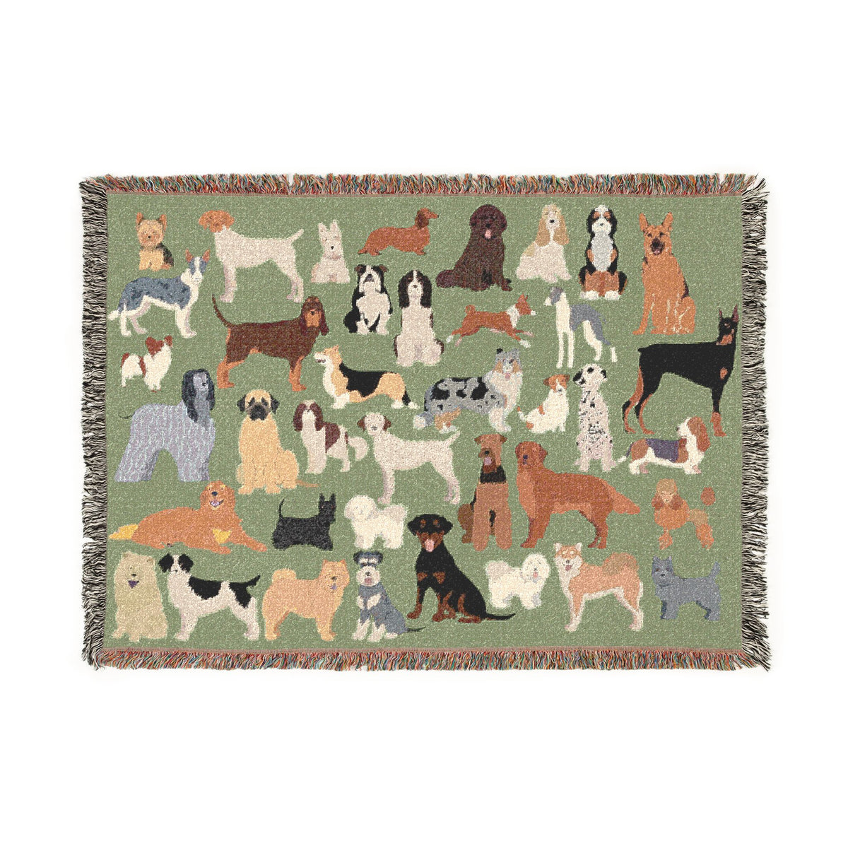 Dog Days Woven Throw Blanket