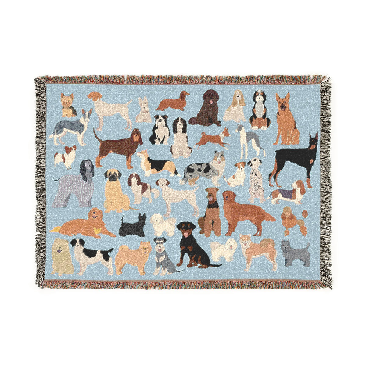 Dog Days Woven Throw Blanket
