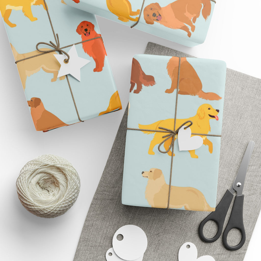 Golden Retriever Wrapping Paper