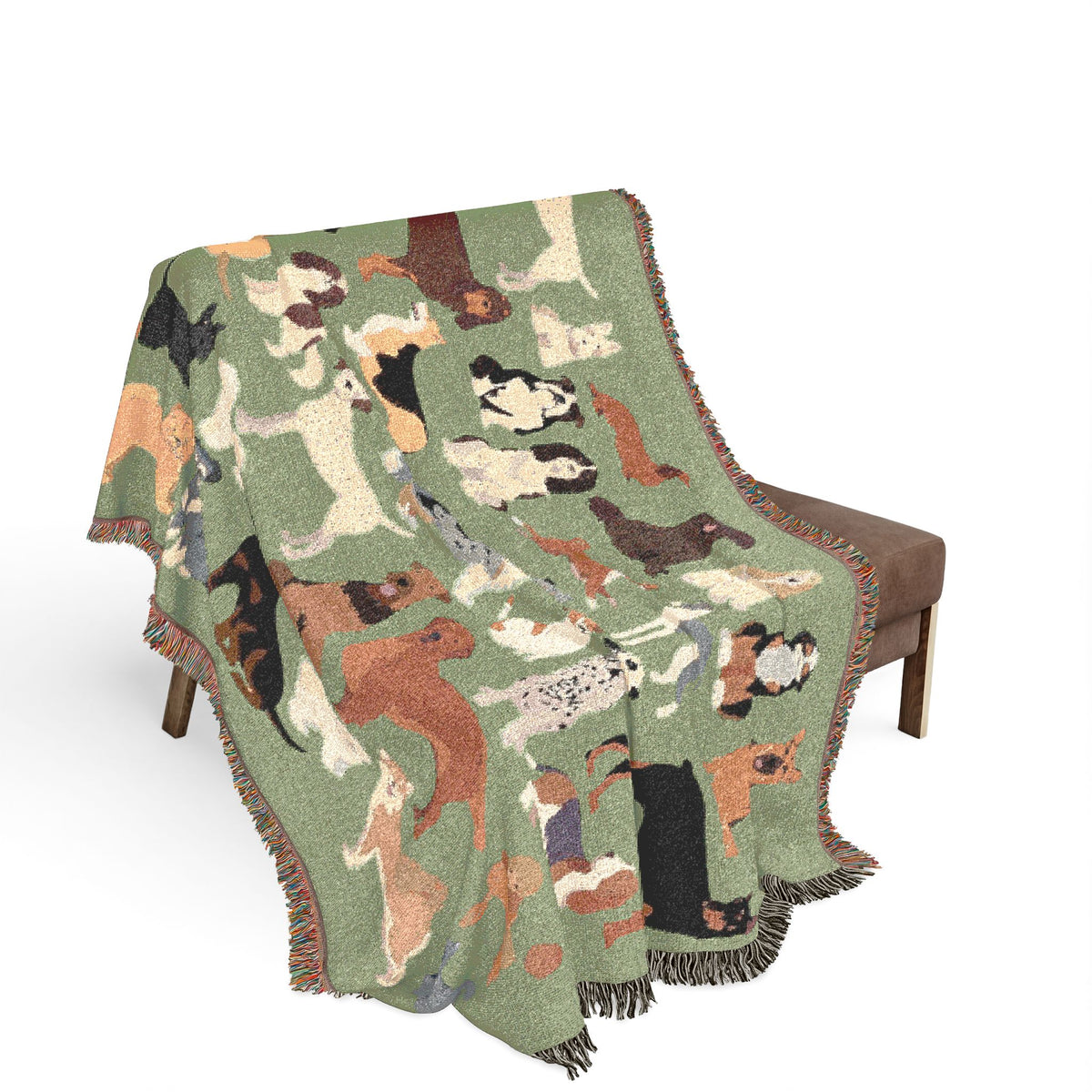Dog Days Woven Throw Blanket