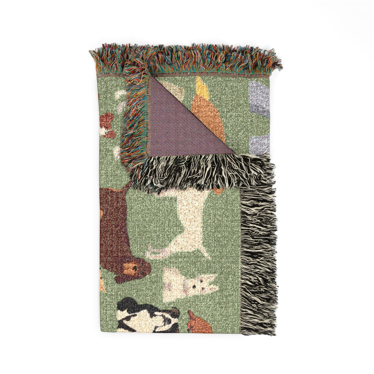 Dog Days Woven Throw Blanket