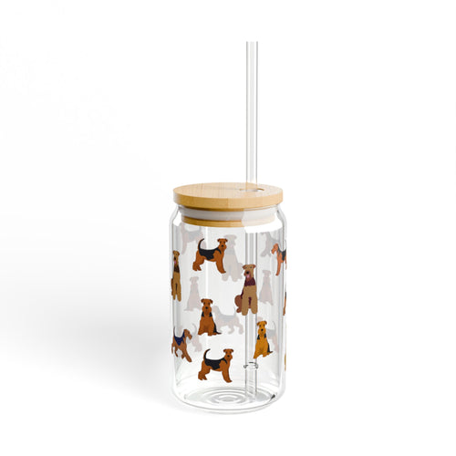 Airedale Aristocracy Sipper Glass, 16oz