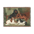 The Book of Dogs: Cavalier King Charles Spaniel  Woven Throw Blanket