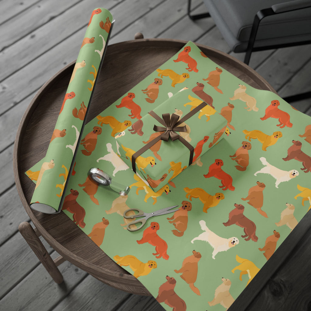 Golden Retriever Wrapping Paper