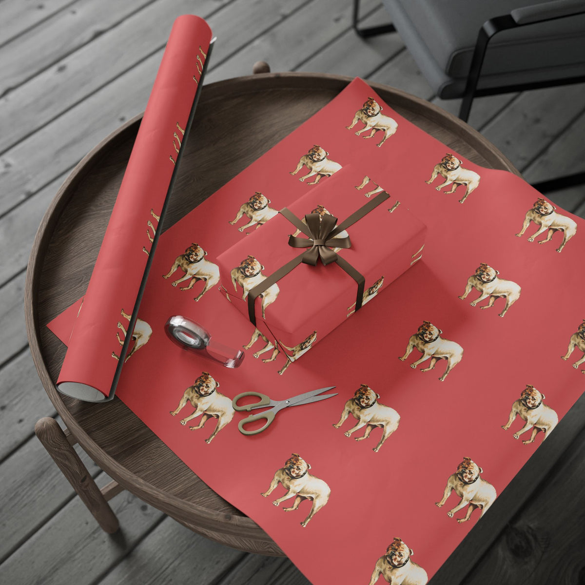 Bulldog Wrapping Paper