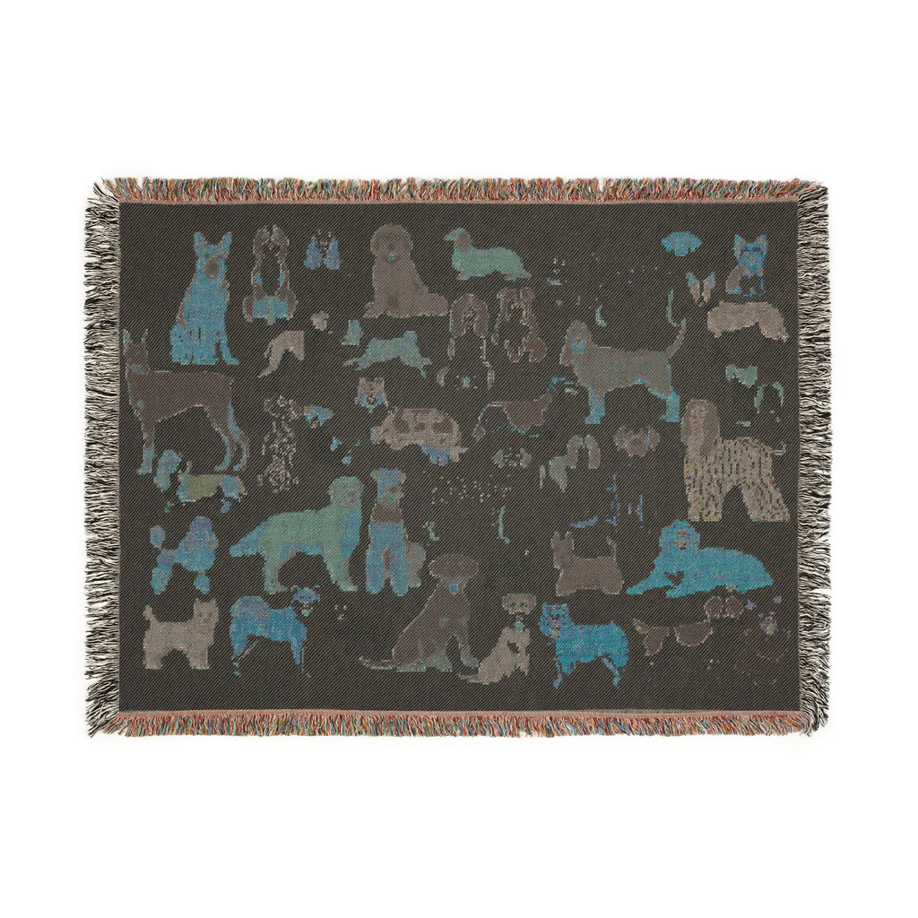 Dog Days Woven Throw Blanket