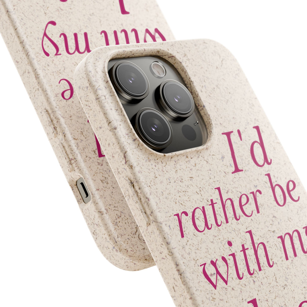 I'd Rather Be With My Dog Biodegradable Case