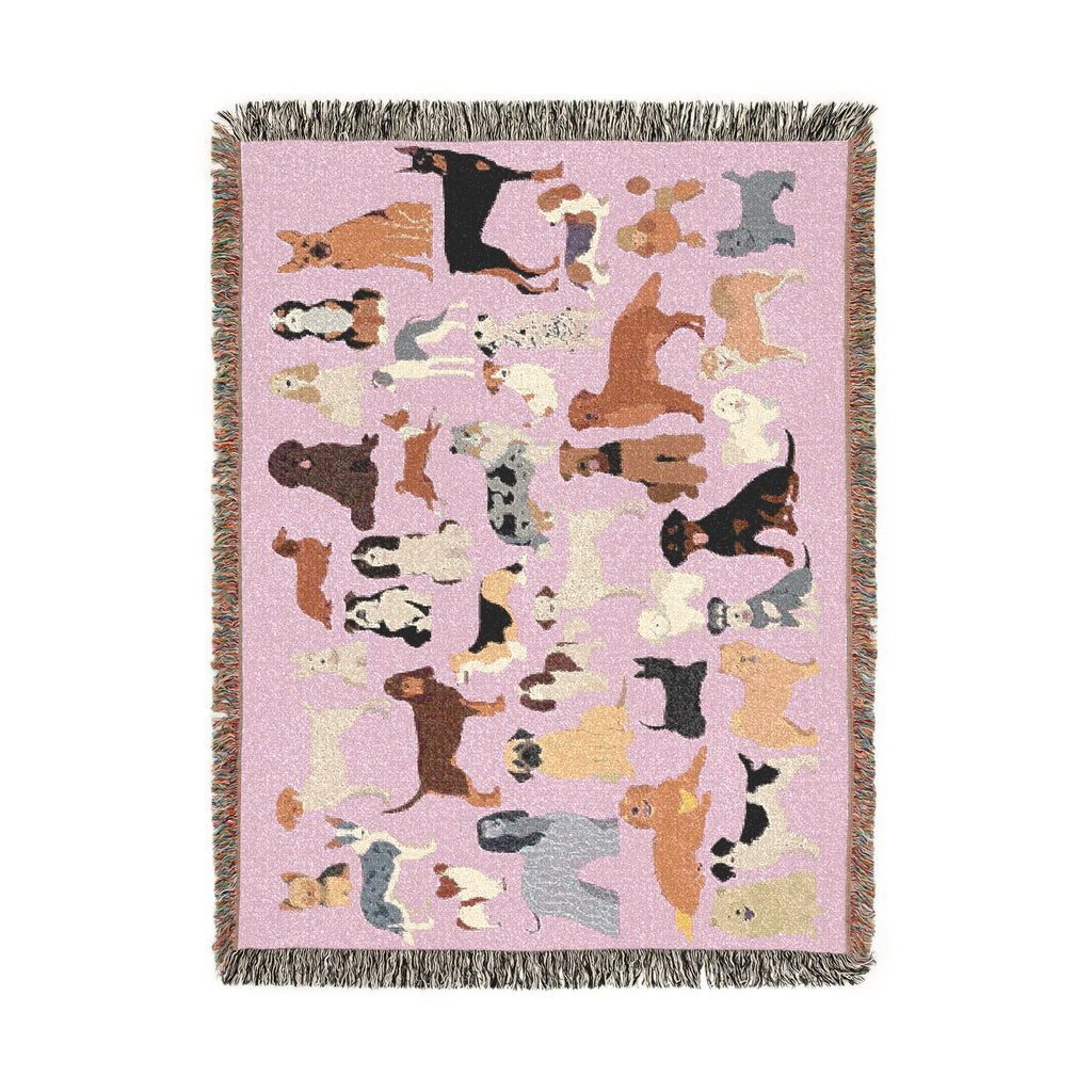 Dog Days Woven Throw Blanket