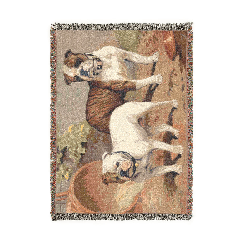 Bulldog Woven Blanket