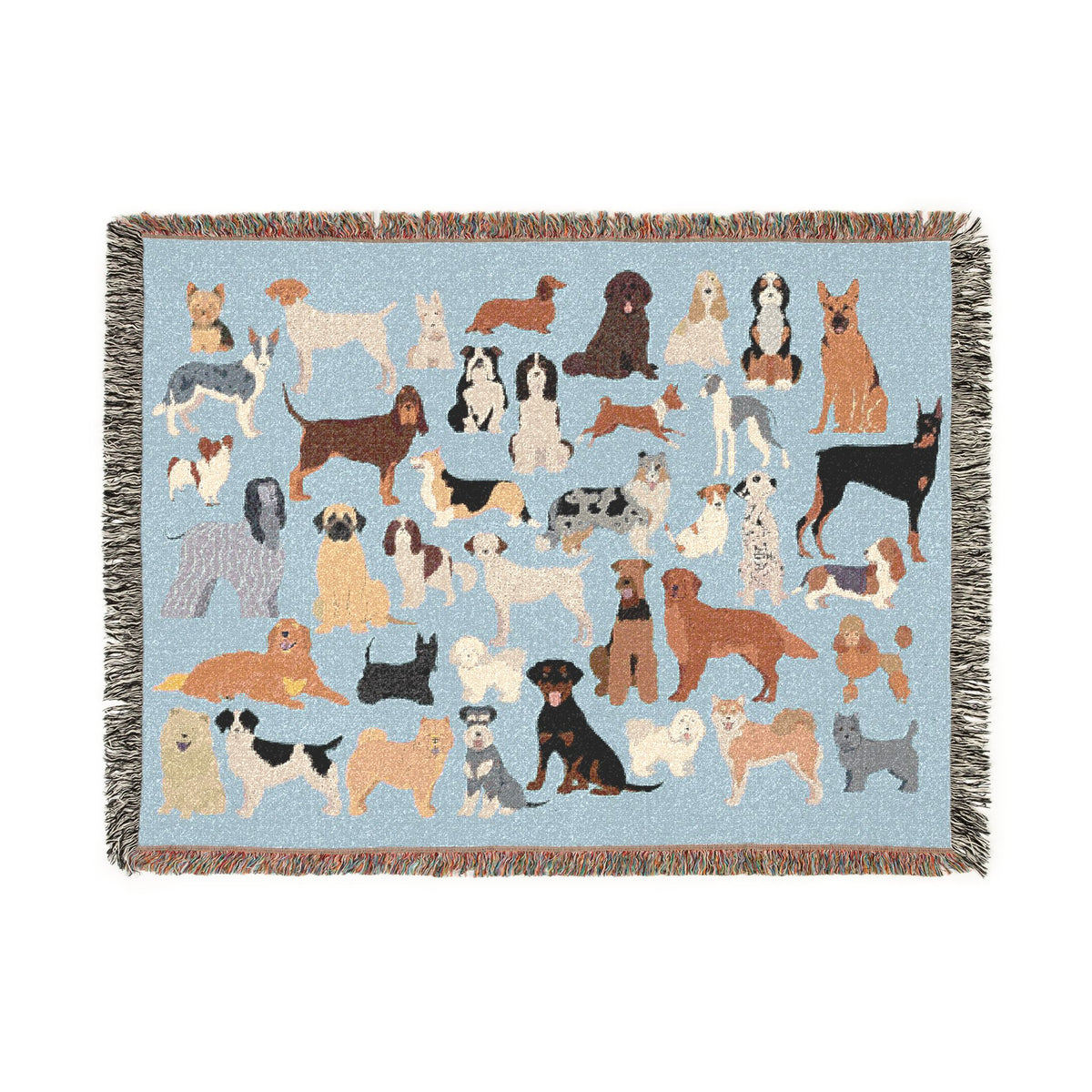 Dog Days Woven Throw Blanket