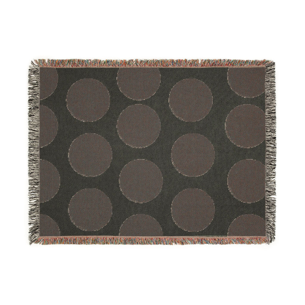 Polka Dot Woven Throw Blanket