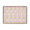 The Lucky Tile Mah Jong  Woven Blanket