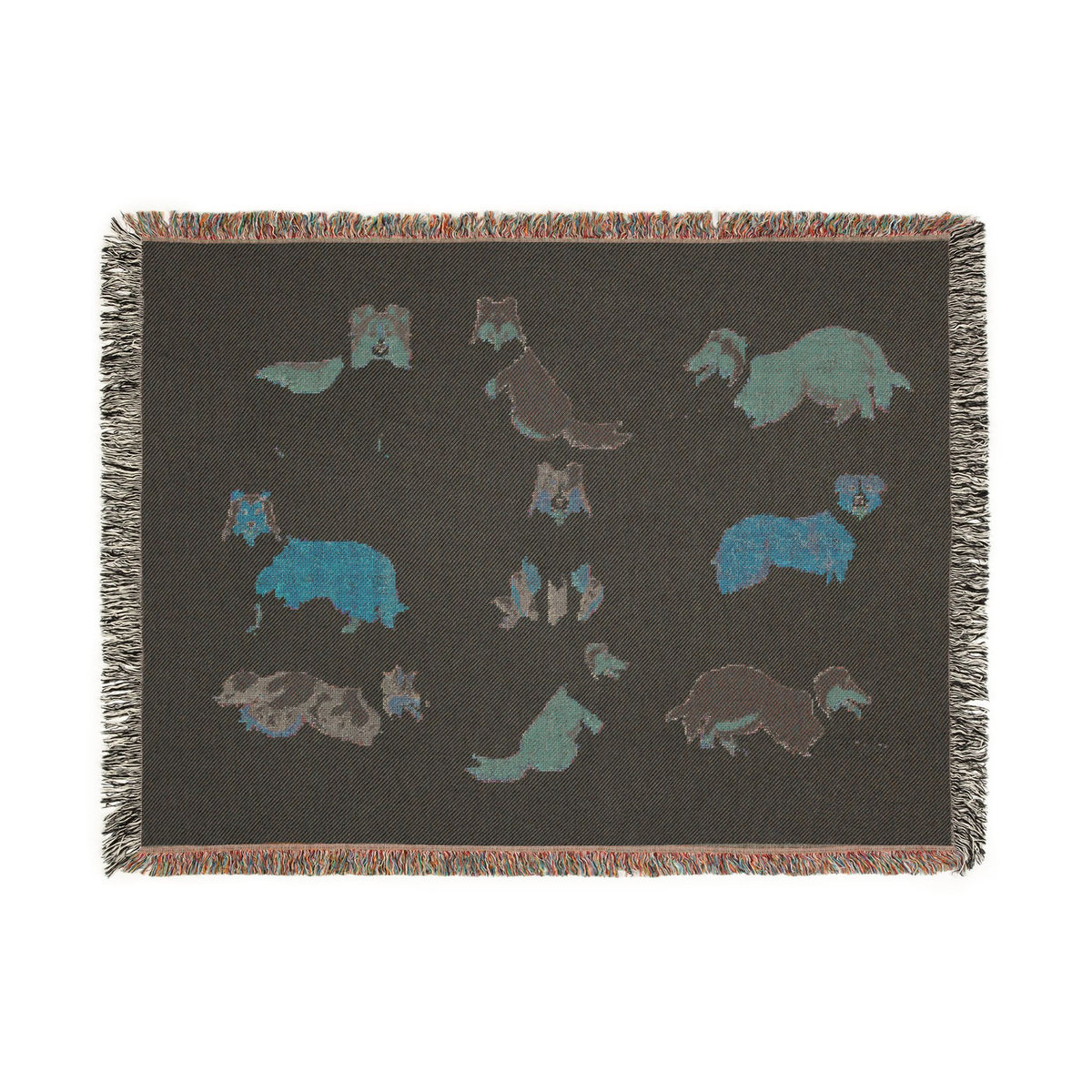 Rough Collie Woven Throw Blanket