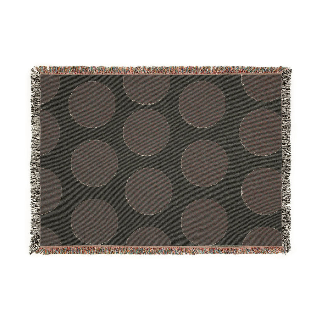 Polka Dot Woven Throw Blanket