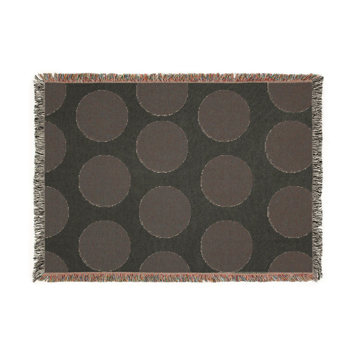 Polka Dot Woven Throw Blanket