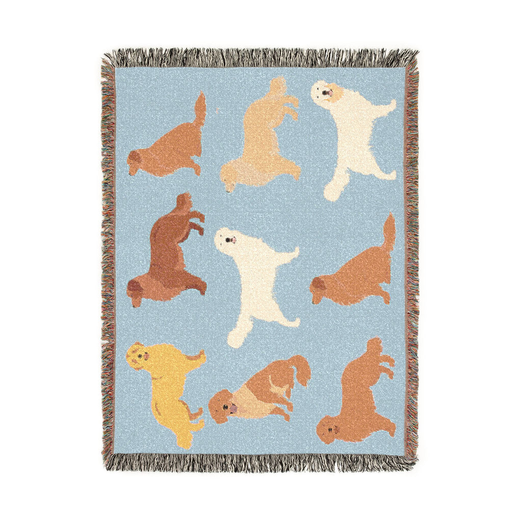 Golden Boy  Woven Throw Blanket