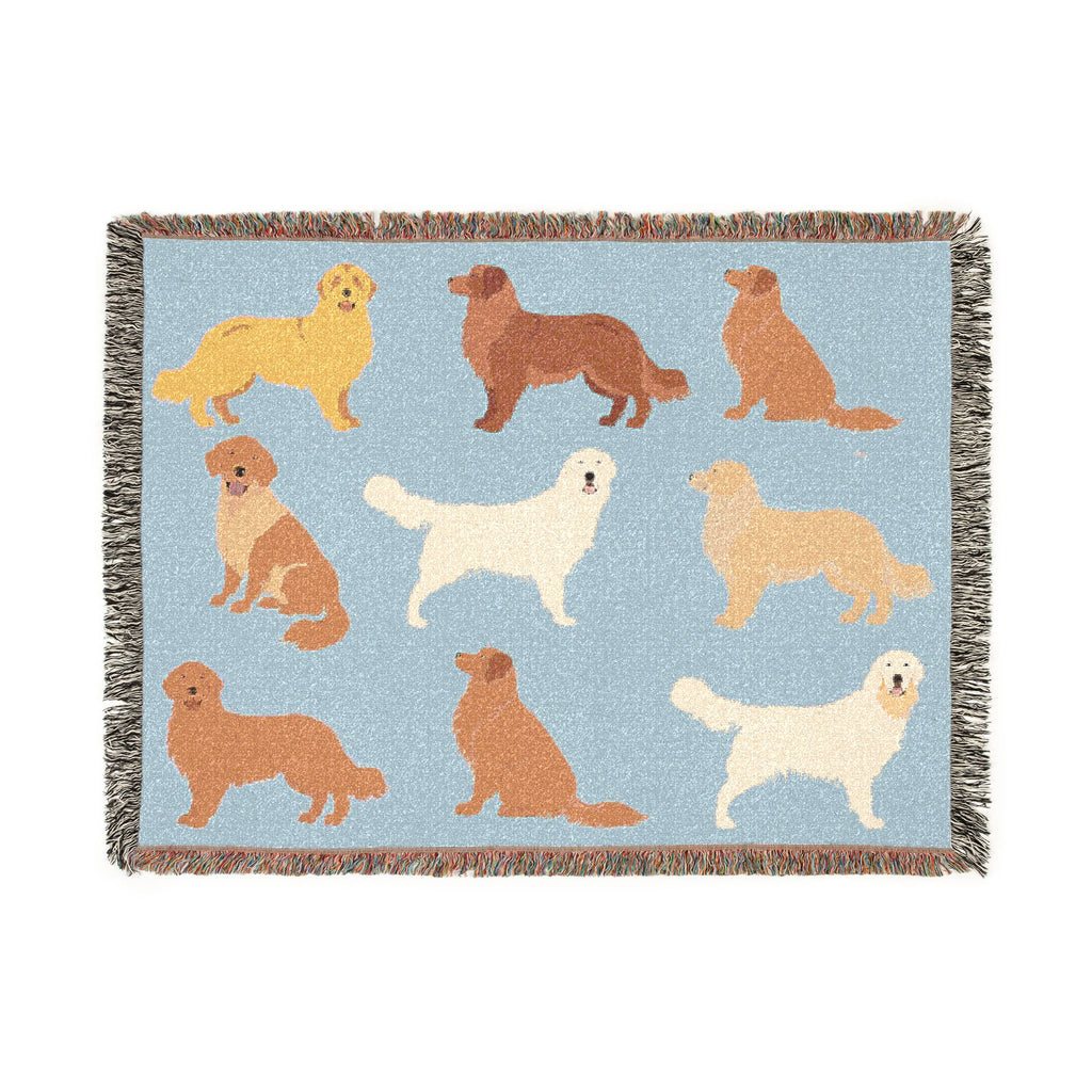 Golden Boy  Woven Throw Blanket