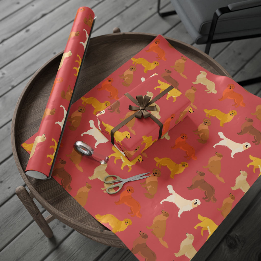 Golden Retriever Wrapping Paper
