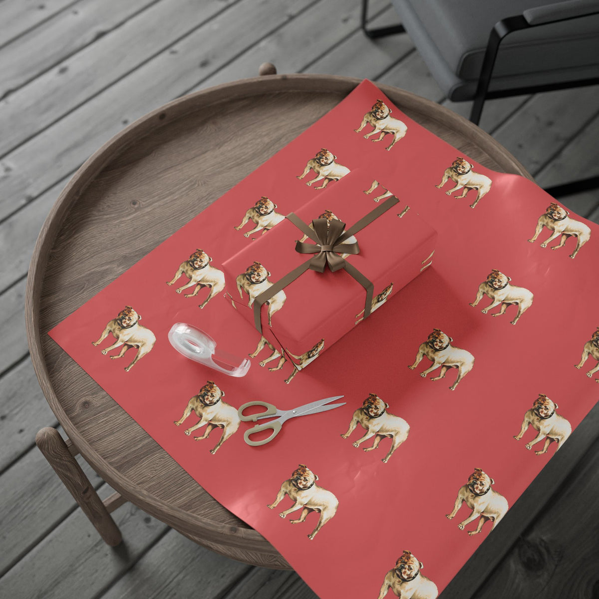 Bulldog Wrapping Paper