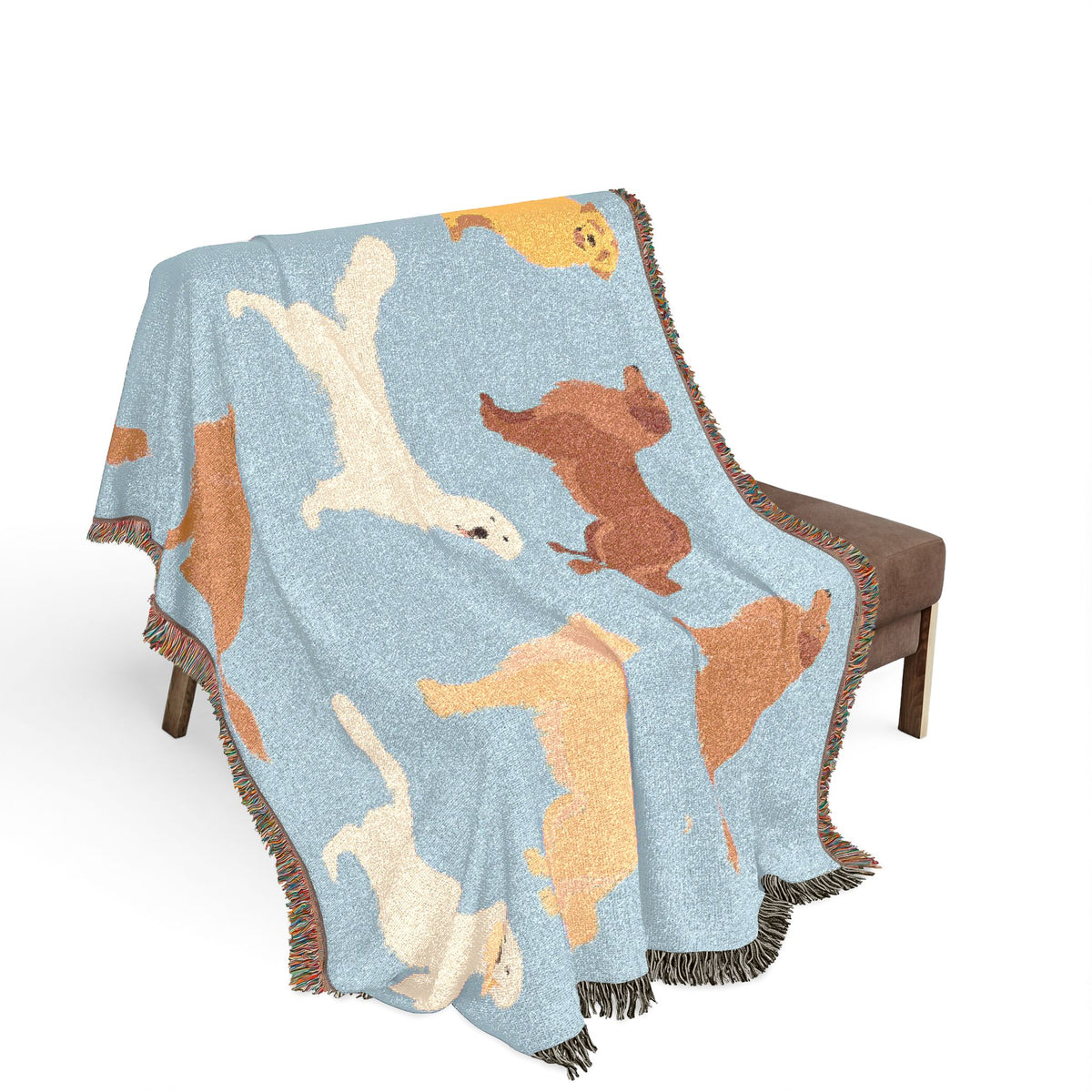 Golden Boy  Woven Throw Blanket
