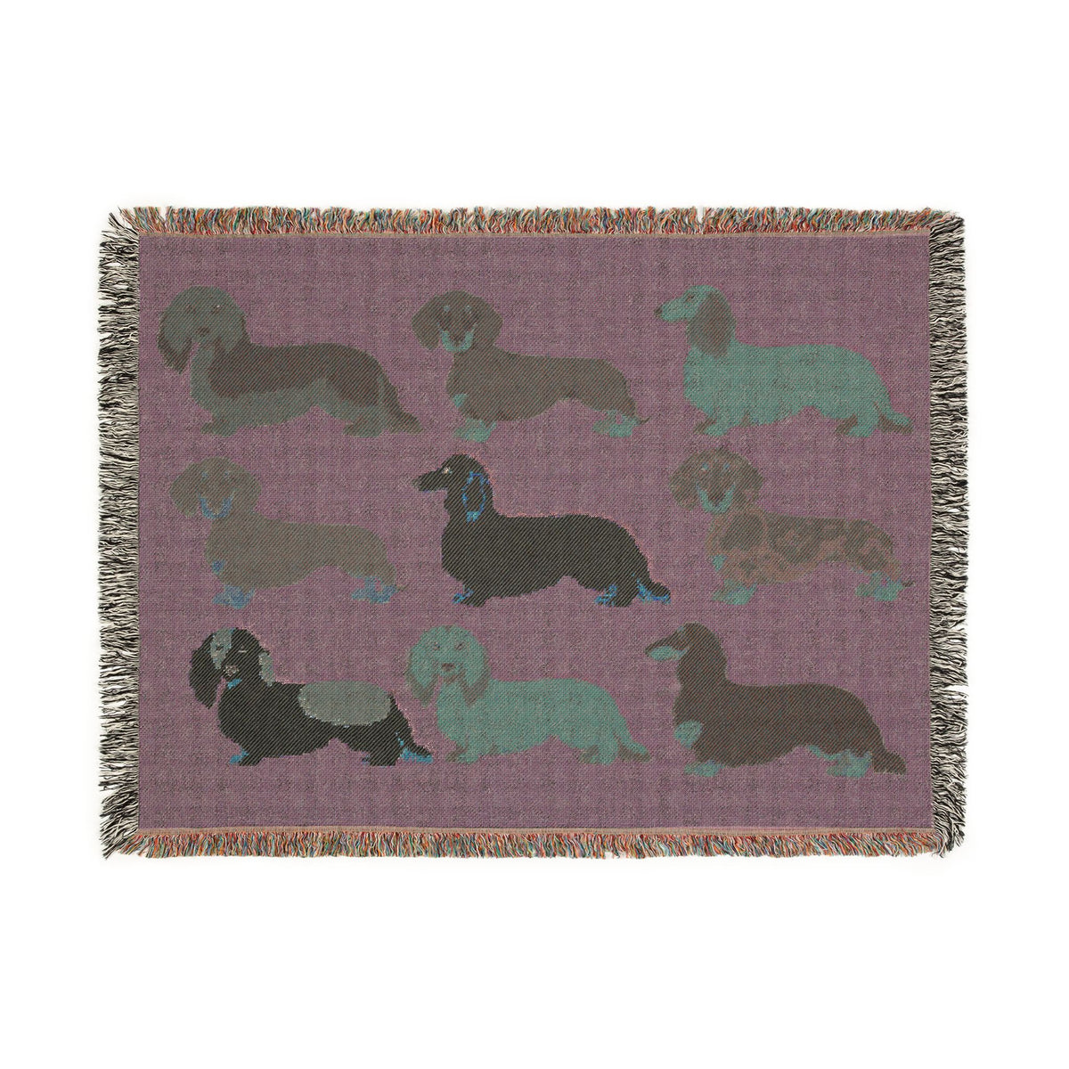 Dapper Dachshund Dog Woven Throw Blanket