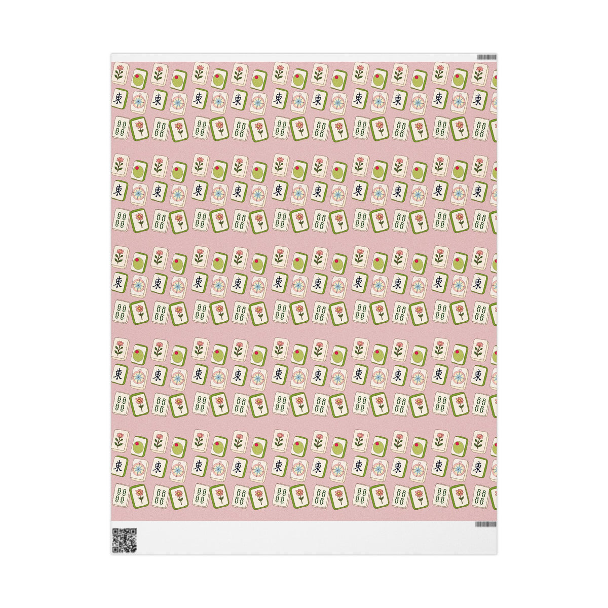 The Lucky Tile Mahjong Wrapping Paper